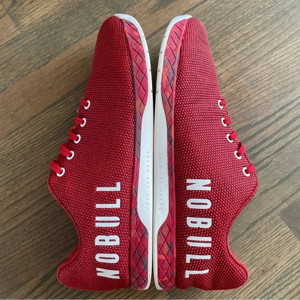 NoBull Fire Heather Red Superfabric Trainers Men 13 Women 14.5